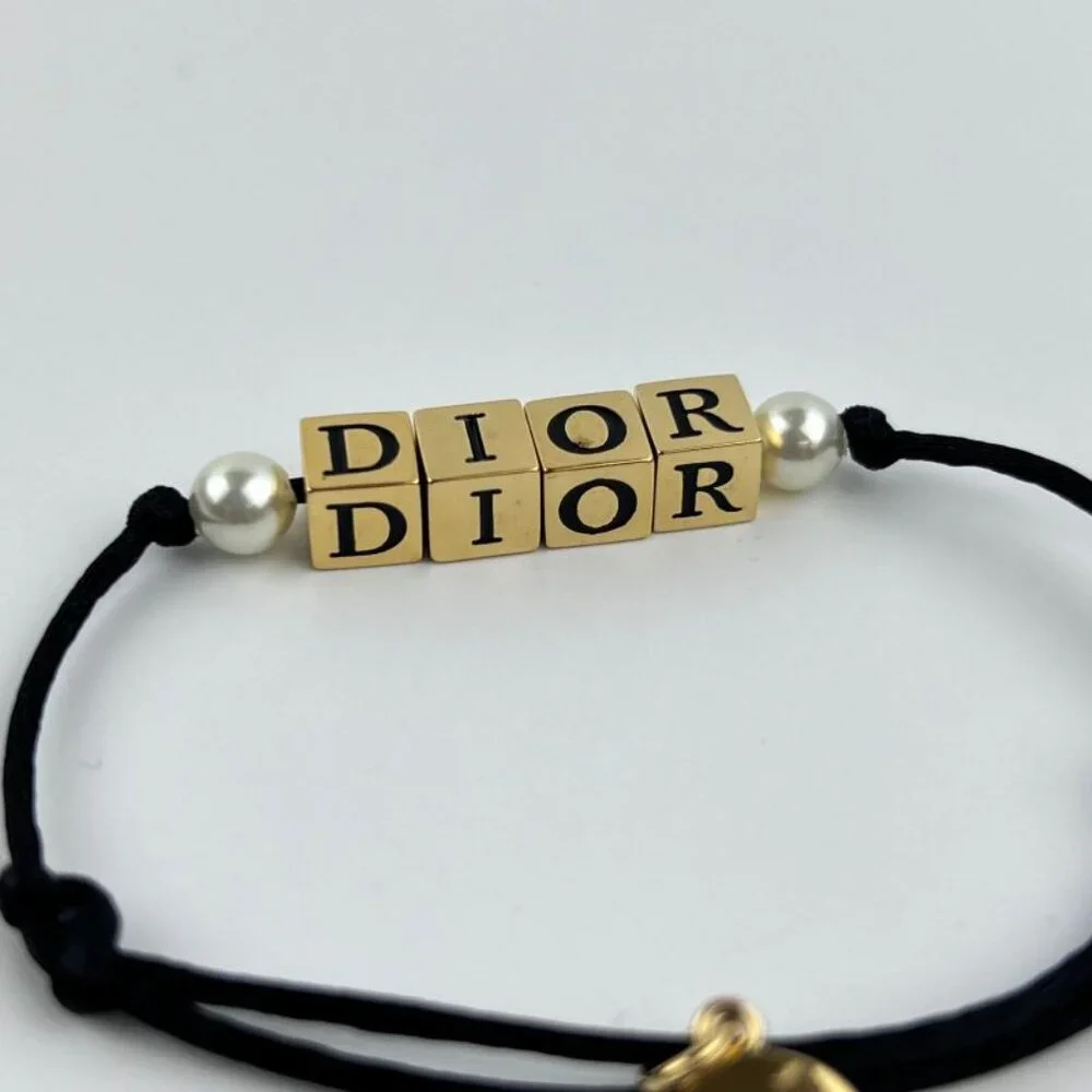 Christian Dior Accessories Bracelet Bangle Logo Gold Vintage - Picture 2 of 14